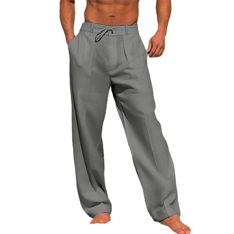 Herren elegante Chinohose mit lockerer Passform Drune