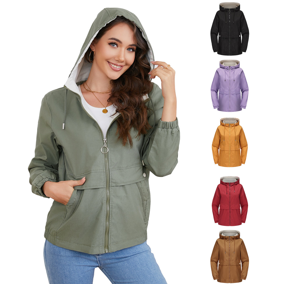 Damen modische Freizeitjacke mit verstellbarem Bund Drune