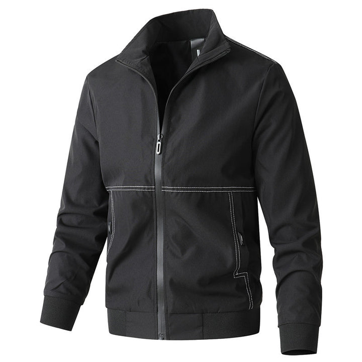 Herren sportive Übergangsjacke mit elastischen Bündchen und praktischen Reißverschlusstaschen Drune