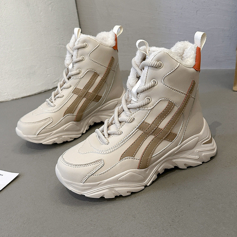 Damen Plüschgefütterte Winter Sneakers Drune