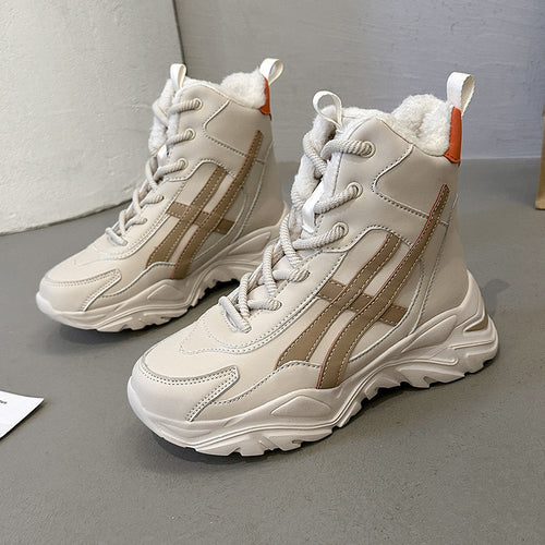 Damen Plüschgefütterte Winter Sneakers Drune