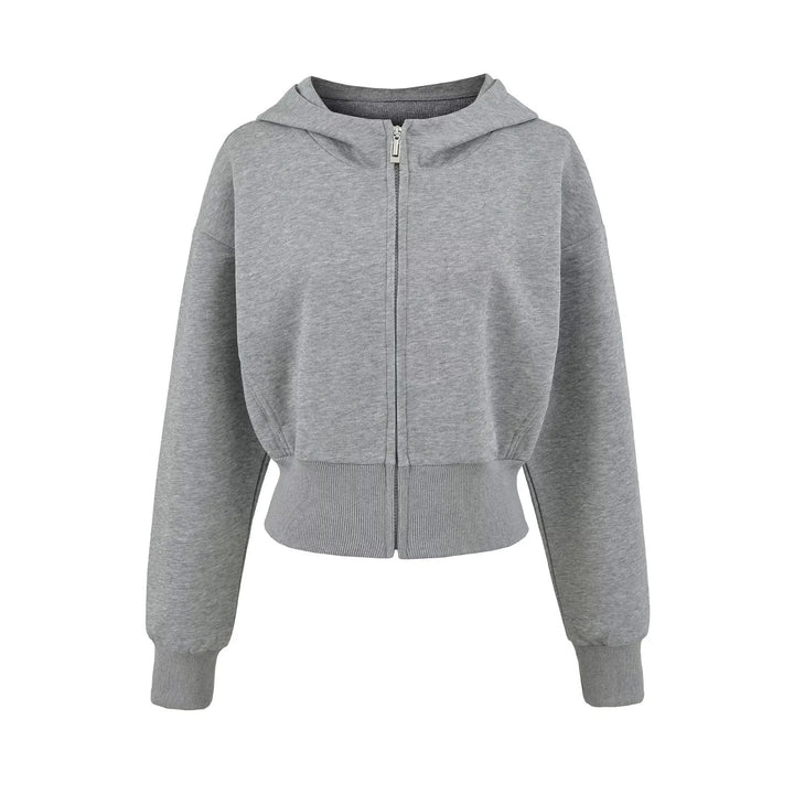 Damen Sportliche Kapuzenjacke mit lässigem Schnitt und praktischen Reißverschlusstaschen Drune