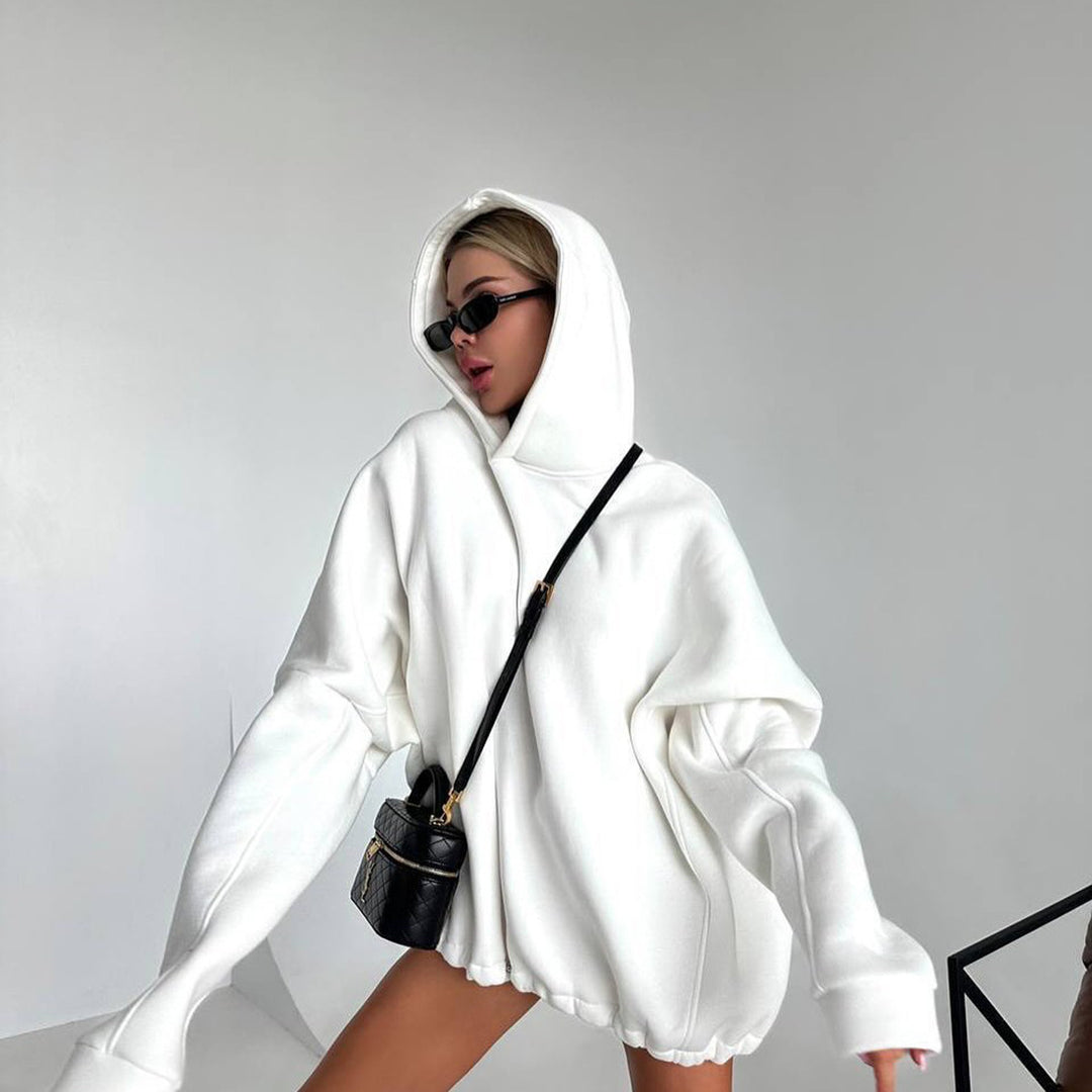 Damen Oversized Kapuzenpullover mit lässigem Schnitt und komfortablem Material Drune