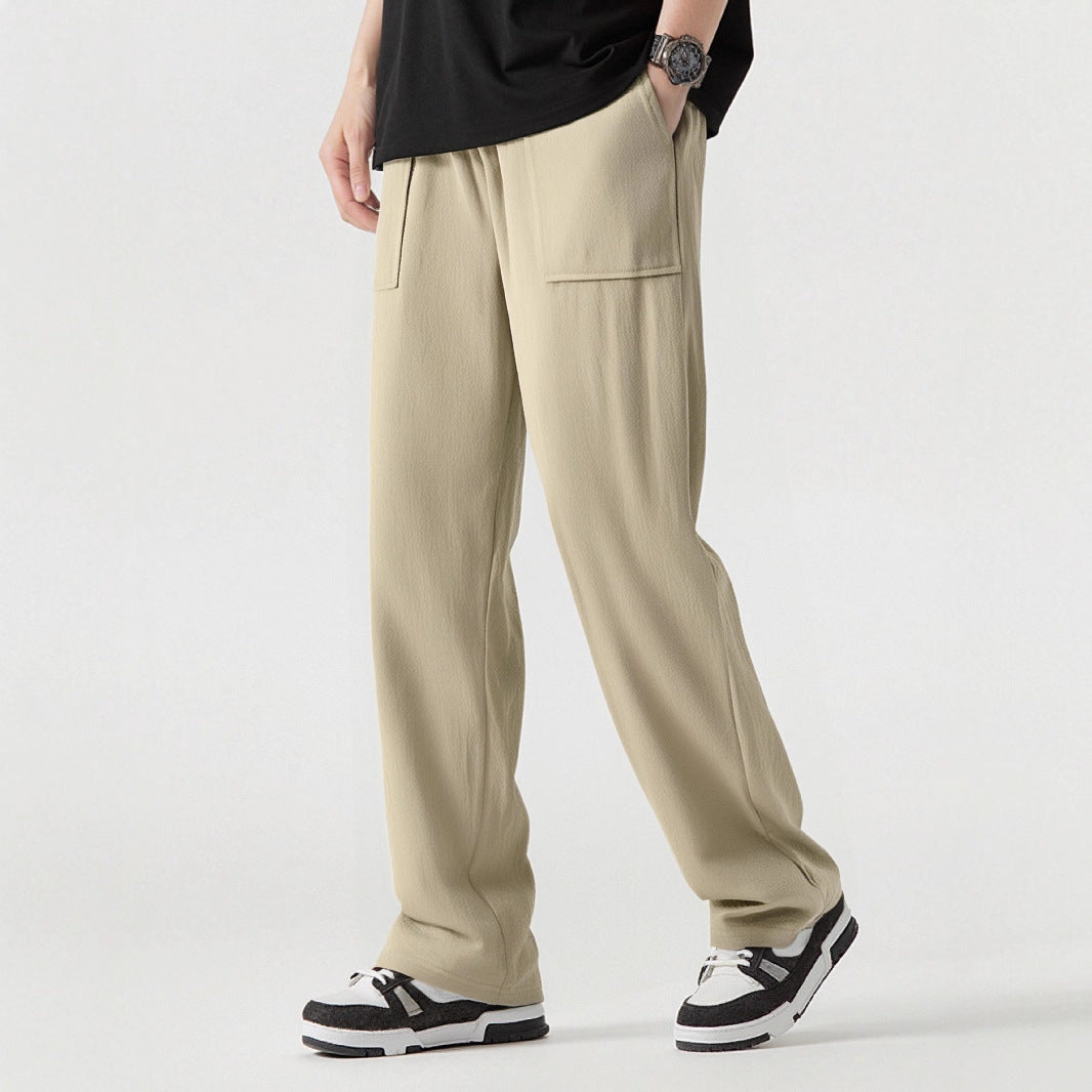Herren Bequeme Cargo-Hose mit praktischen Taschen und elastischem Bund Drune