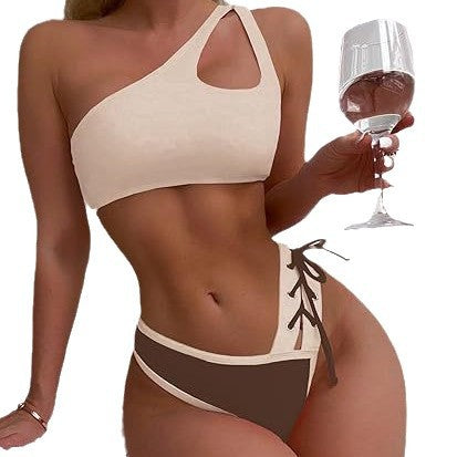 Damen Einseitiger Bikini mit trendigem Schnitt Drune