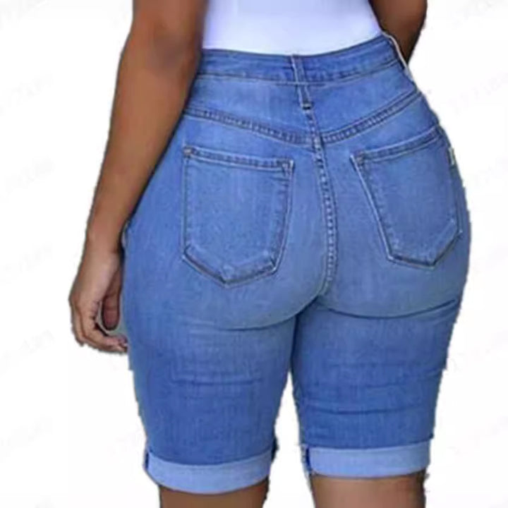 Damen Destroyed Denim-Hose mit lässigem Schnitt und modischen Rissdetails Drune
