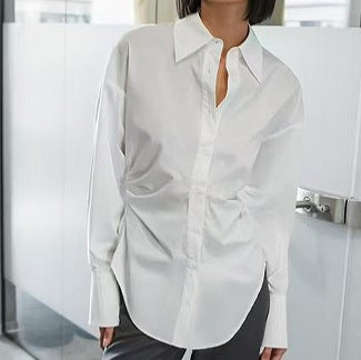 Damen Oversized Bluse mit modernen Details Drune