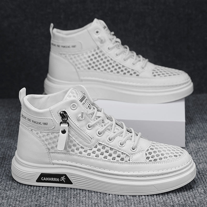 Damen High-Top Sneakers mit atmungsaktivem Netzdesign und dämpfender Sohle Drune