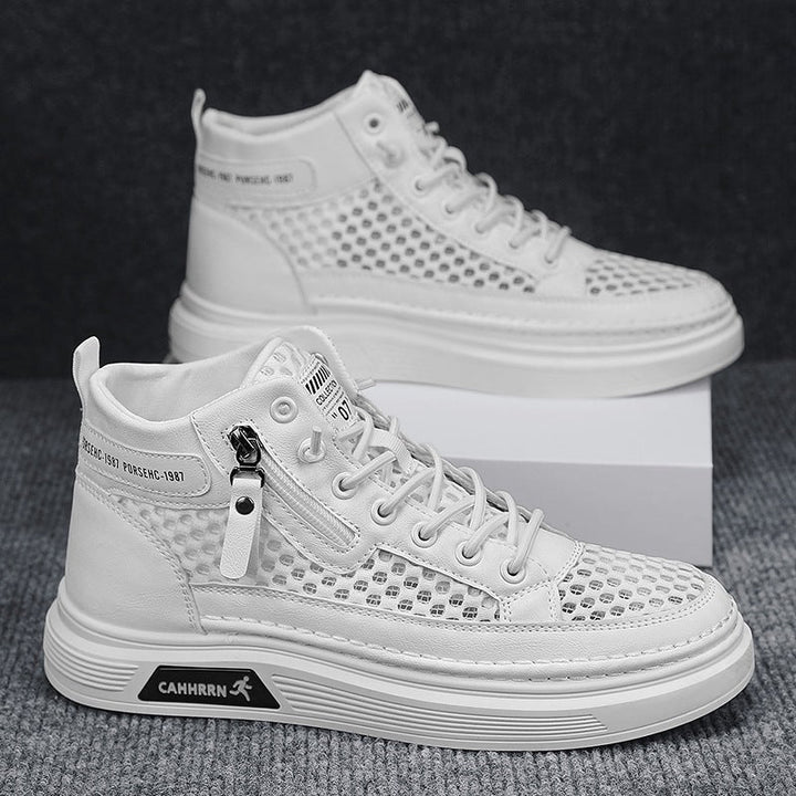 Damen High-Top Sneakers mit atmungsaktivem Netzdesign und dämpfender Sohle Drune