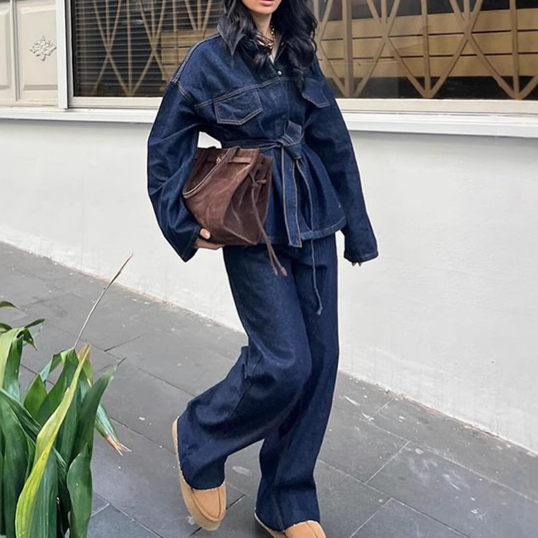 Damen Stylische Denimjacke Drune