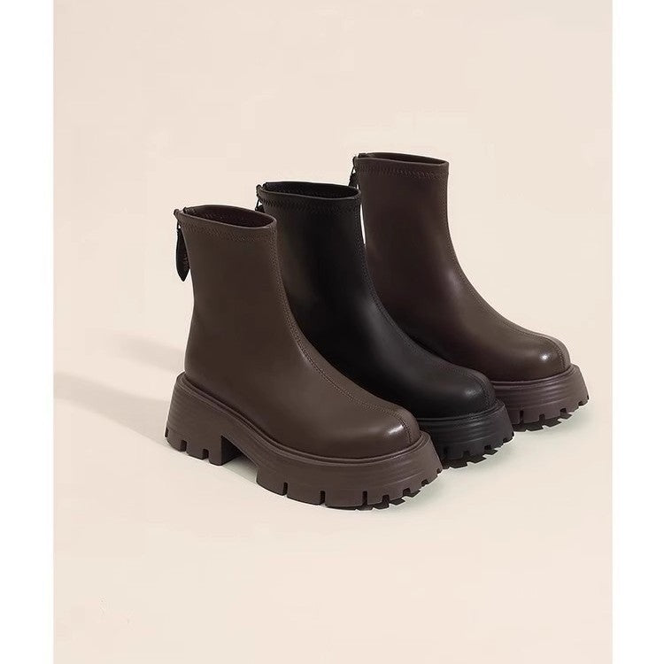 Damen Trendige Chelsea Boots mit rutschfester Sohle Drune