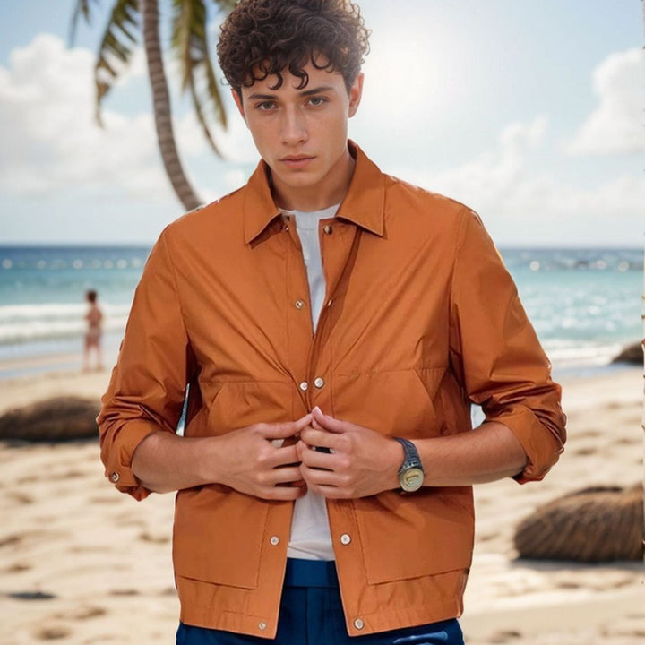 Herren lässige Freizeitjacke mit atmungsaktivem Material Drune