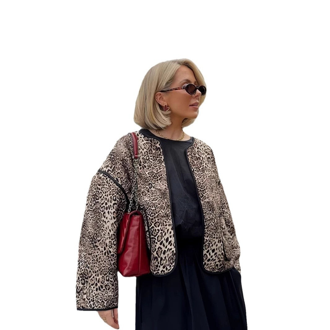 Damen attraktive Jacke im angesagten Leopardenmuster Drune