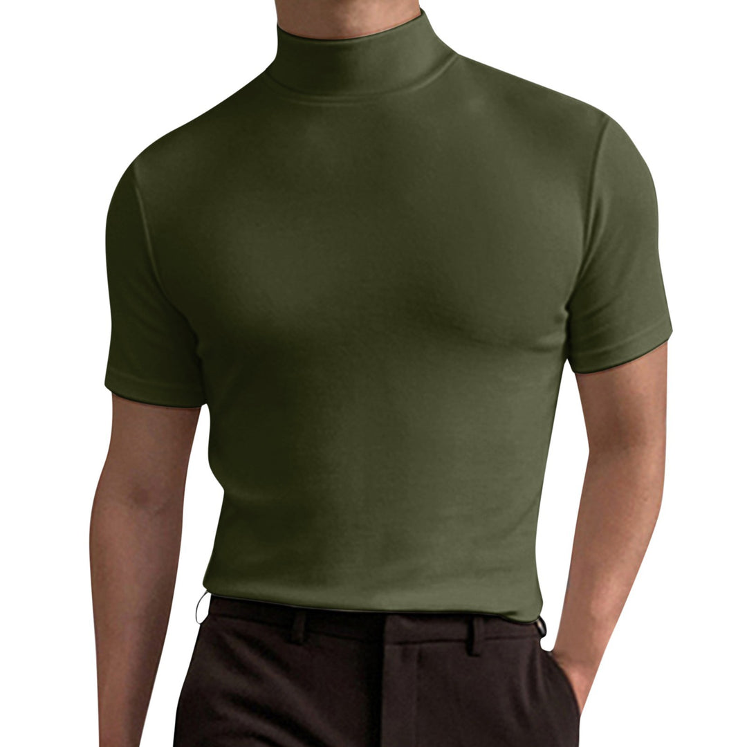 Herren Elegantes Poloshirt mit Stehkragen Drune