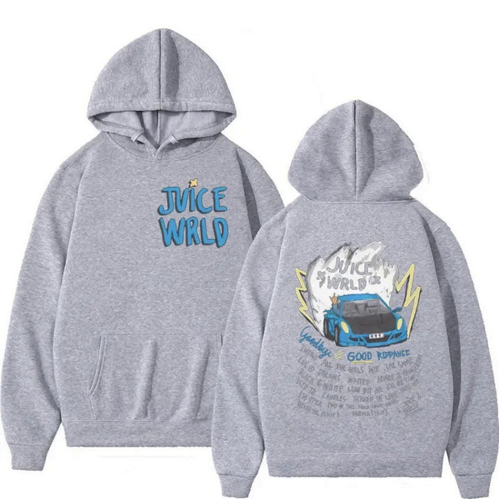 Damen Kapuzenpullover mit kreativem Grafikdesign und inspirierendem Schriftzug Drune
