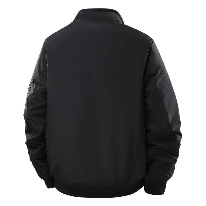Herren  isolierte Diamantstepp gefütterte Utility Bomberjacke mit Klappen-Cargotaschen Drune