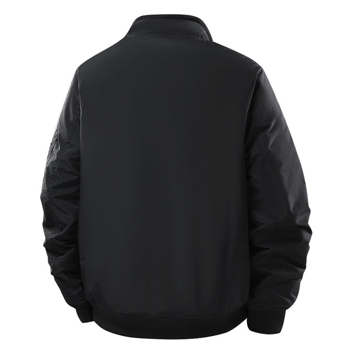 Herren  isolierte Diamantstepp gefütterte Utility Bomberjacke mit Klappen-Cargotaschen Drune