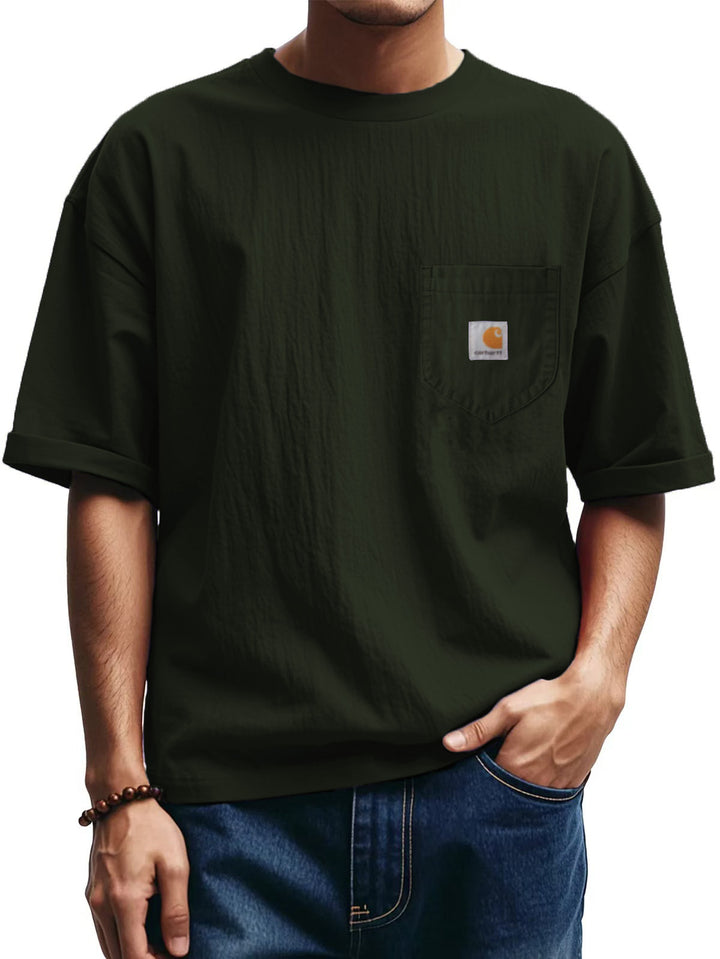 Herren Relaxed Fit Pocket T-Shirt Drune