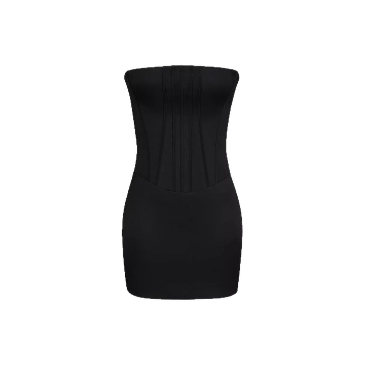 Damen figurbetontes Minikleid mit Tube-Oberteil und Korsett-Design Drune