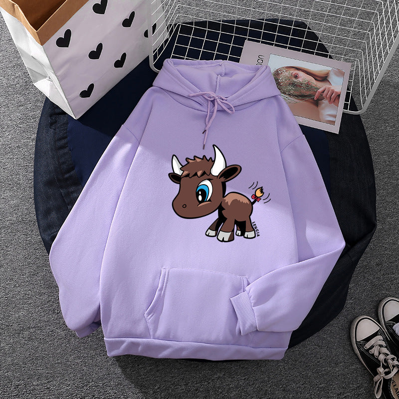 Damen Kapuzenpullover mit verspieltem Tiermotiv Drune