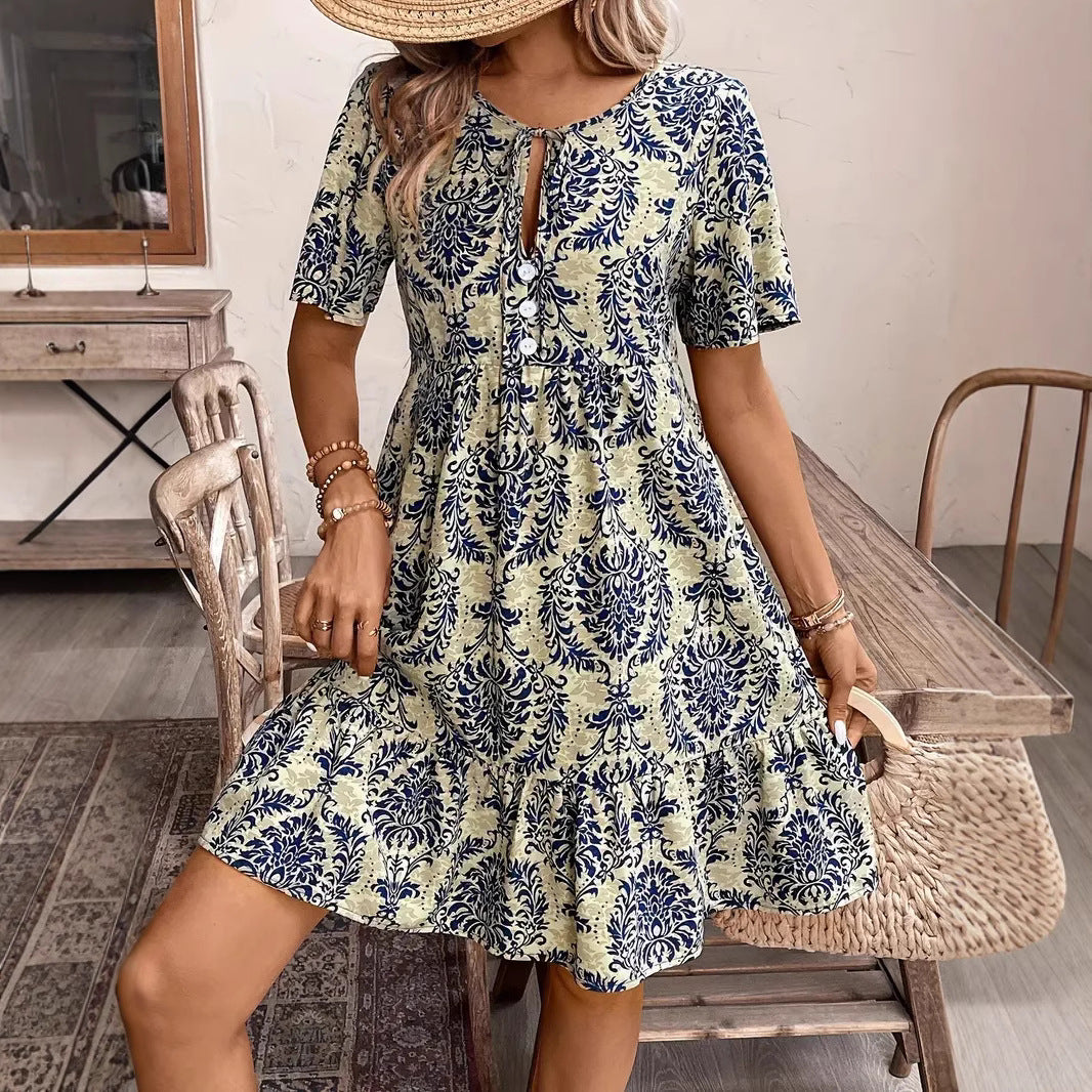Damen Bohemian Sommerkleid Drune