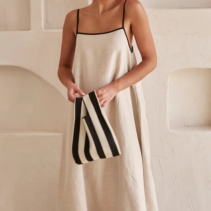 Damen luftiges Maxikleid mit feinen Trägern und elegantem Schnitt Drune