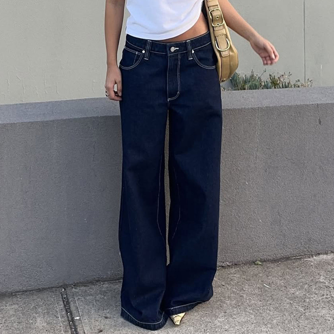 Damen Weite Jeans im lässigen Schnitt Drune