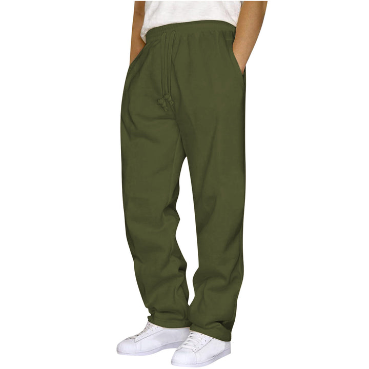 Damen nan ungekürzte Relax-Freizeithose mit hohem Komfortbund, innenliegendem Kordelzug und seitlichen Eingrifftaschen Drune