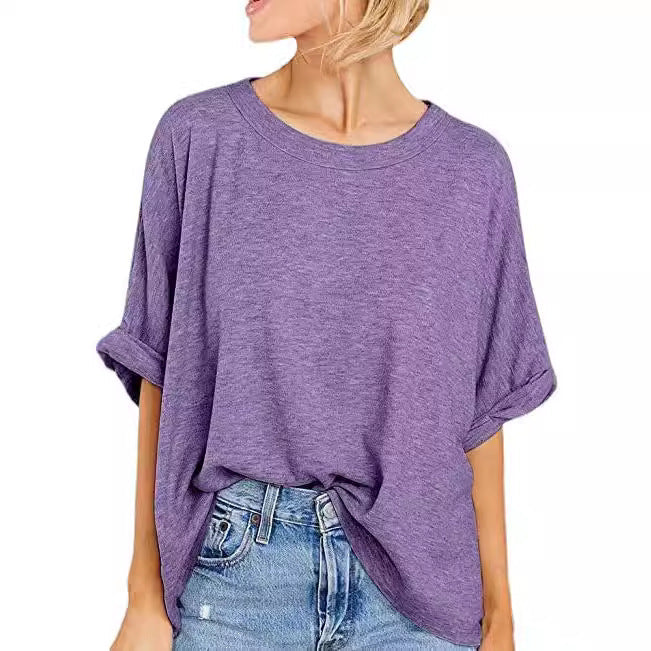Damen lässiges Oversized T-Shirt Drune