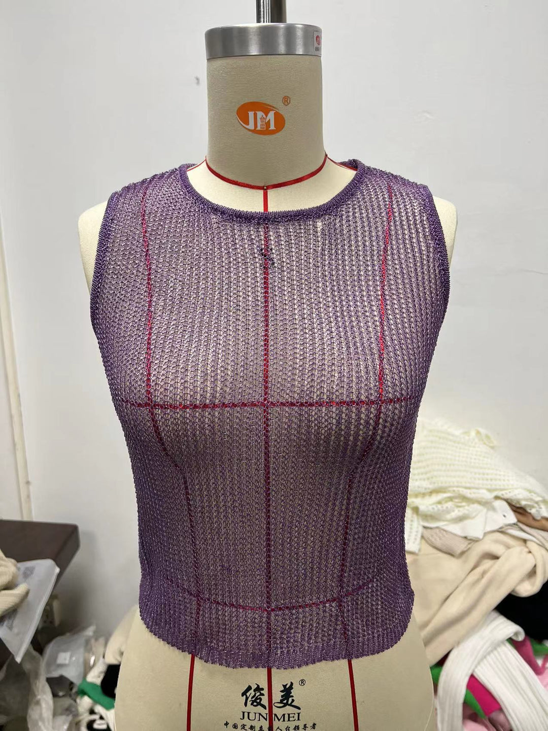 Damen glitzerndes Stricktop mit gerafftem Minirock Drune