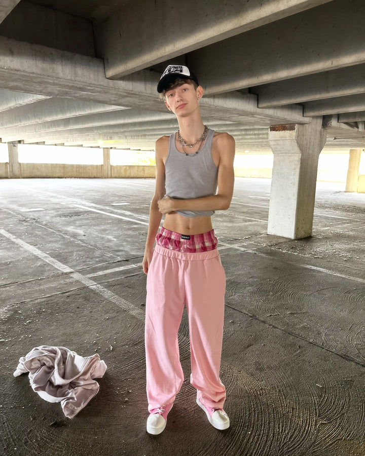 Damen weite Jogginghose mit elastischem Bund und hochwertiger Baumwolle Drune