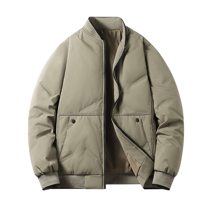 Unisex nan wattierte Steppjacke mit Stehkragen, wasserabweisender Außenhülle und elastischen Bündchen Drune