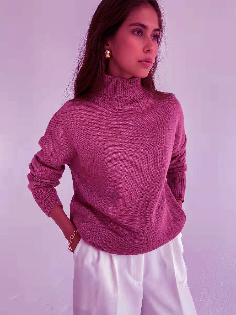 Damen modischer Rollkragenpullover Drune