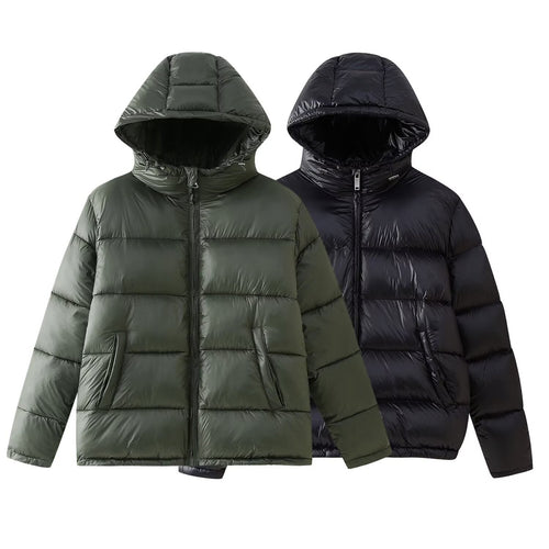 Damen gefütterte Kapuzenjacke mit eleganter Steppung Drune