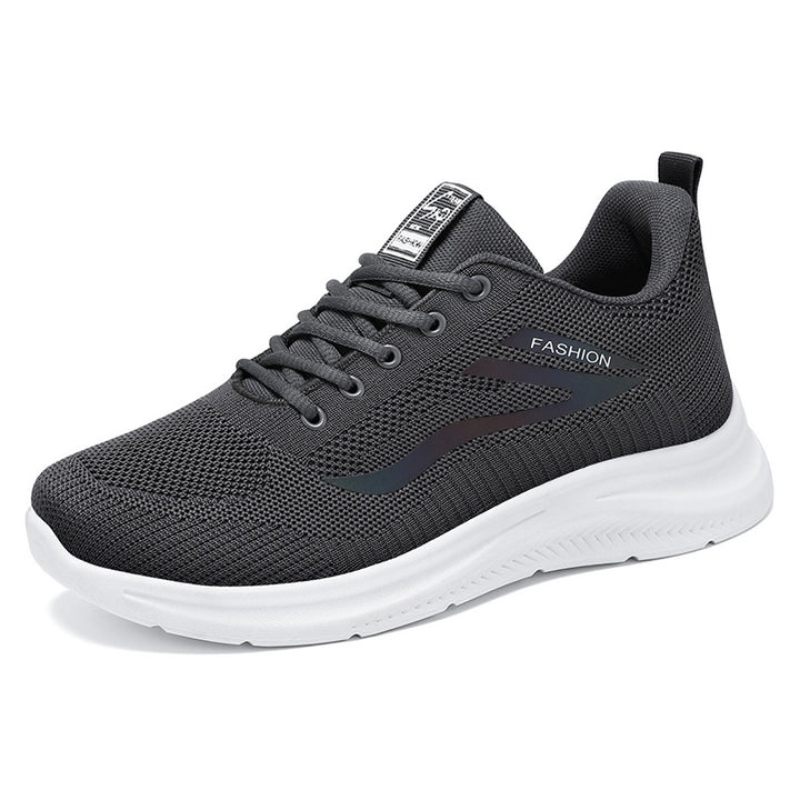 Unisex nan leichte Strickfreizeitsneaker mit gepolsterter Fersenstütze und rutschfester Profilsohle Drune
