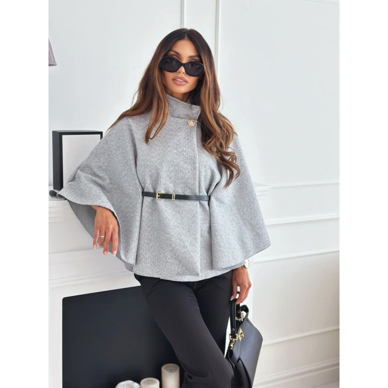Damen modische und elegante Umhangbluse Drune