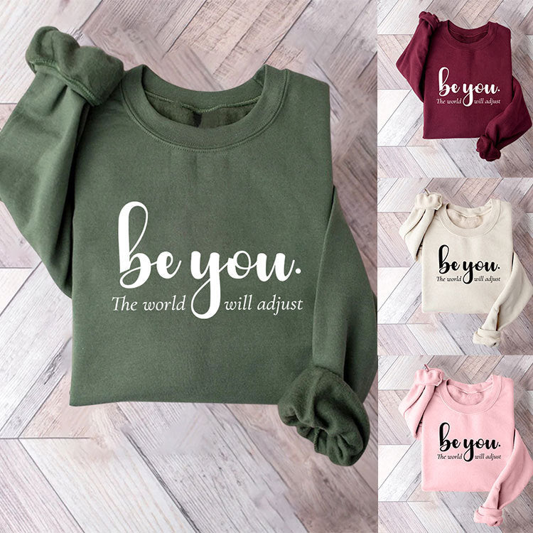 Damen Sweatshirt mit inspirierendem Motiv und motivierender Botschaft Drune