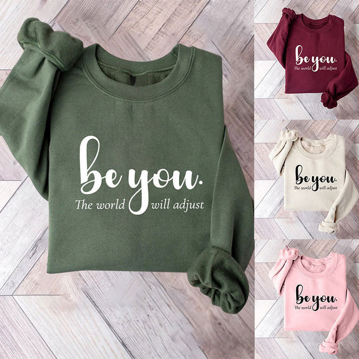 Damen Sweatshirt mit inspirierendem Motiv und motivierender Botschaft Drune