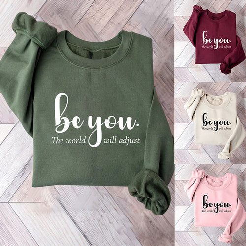 Damen Sweatshirt mit inspirierendem Motiv und motivierender Botschaft Drune