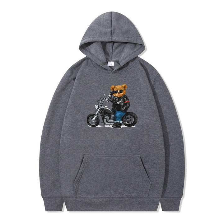 Damen Kapuzenpullover mit einzigartigem Bärenmotiv und lässiger Passform Drune