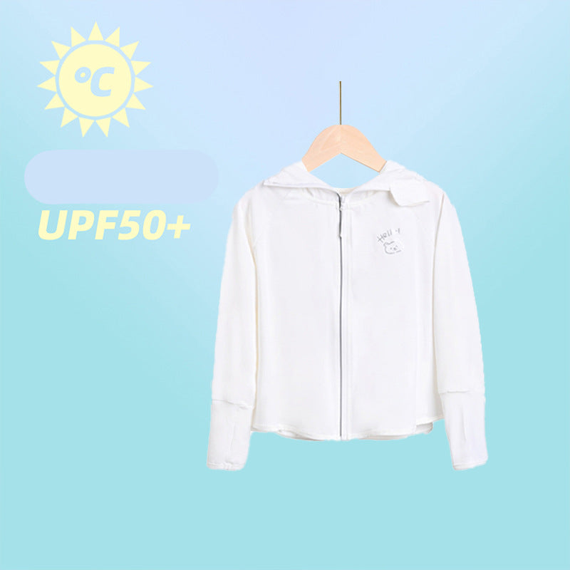 Damen sportliche UV-Schutzjacke mit Kapuze Drune