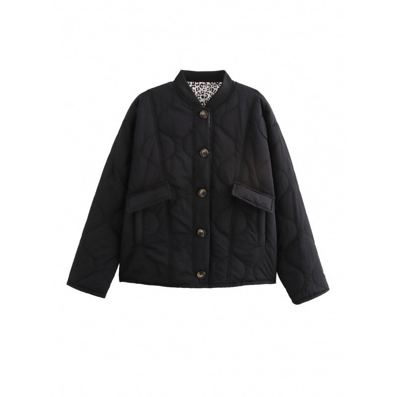 Damen Steppjacke mit praktischen Taschen und dekorativem Knopfverschluss Drune