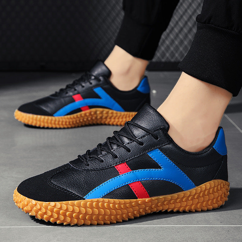 Unisex nan retro-urbaner Mesh-Sneaker mit profilierter Gummilaufsohle und Veloursleder-Zehenkappe Drune