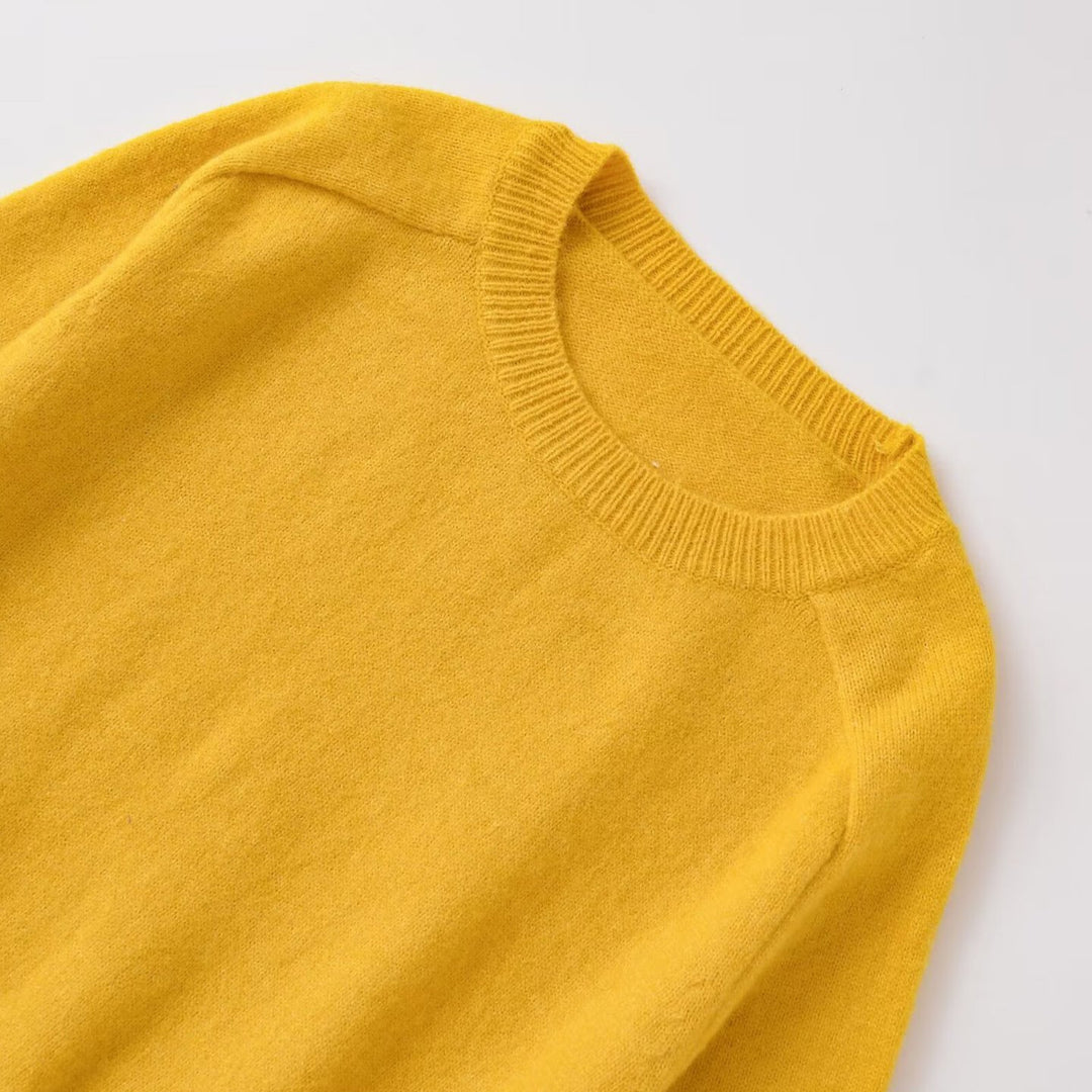 Damen Modischer cropped Pullover aus weichem Strickmaterial Drune