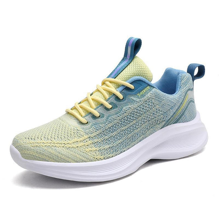 Unisex nan nahtloser Strick-Performance-Sneaker mit gepolsterter Wellen-Zwischensohle Drune