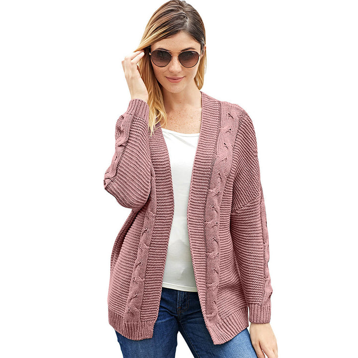 Damen Strickjacke mit zeitlosem Zopfmuster Drune