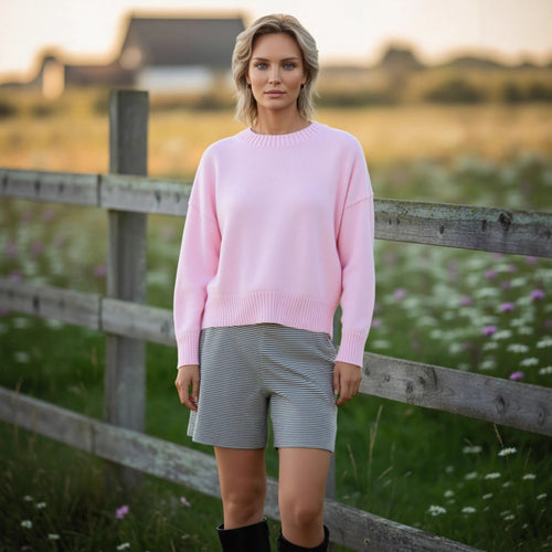 Damen lässiger Oversized Pullover Drune