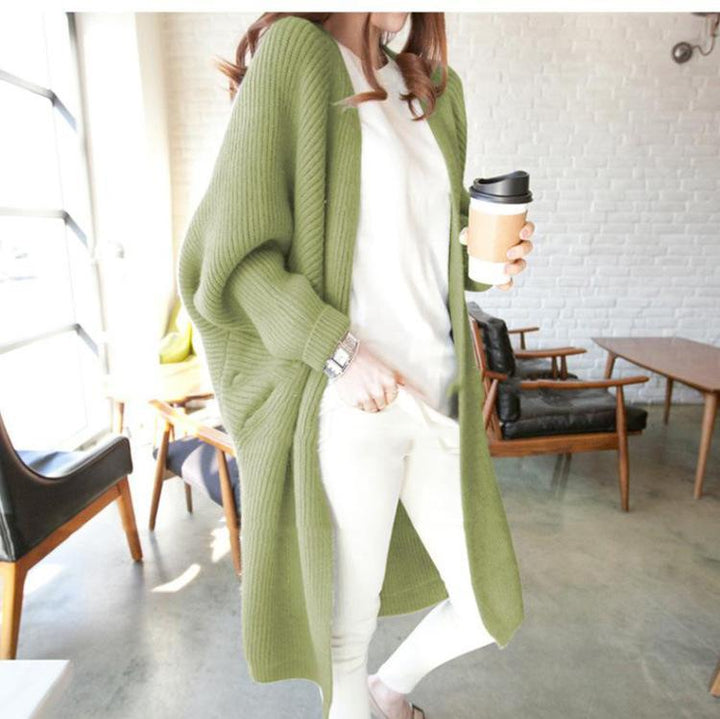 Damen Offene-Front Langstrick-Cardigan Drune