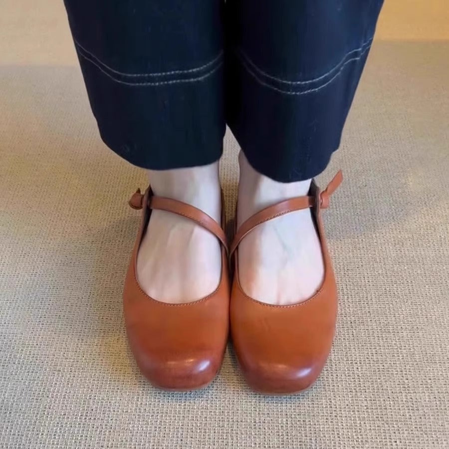 Damen Ballerinas mit elegantem Riemenverschluss und weicher Innensohle Drune