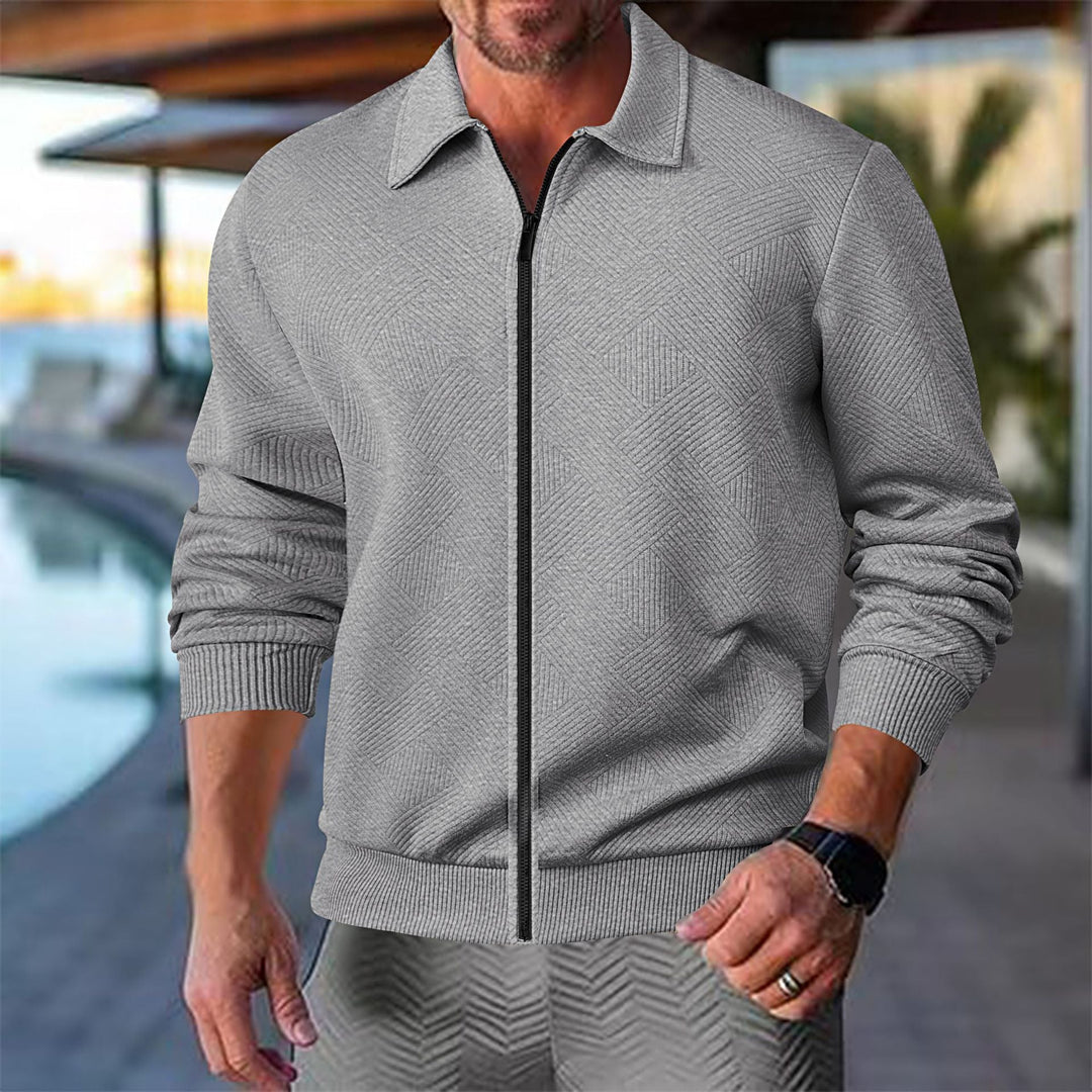 Herren Leichte Freizeitjacke mit strukturiertem Design Drune